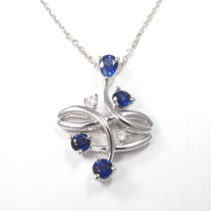 photo of N1321 Sapphire Pendant only - No chain (.04,.70SA)